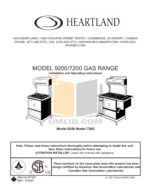 pdf for Heartland Refrigerator Classic 3115 manual