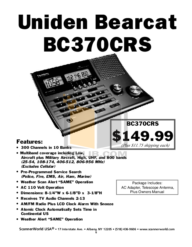 PDF manual for Cobra 2way Radio 45WX