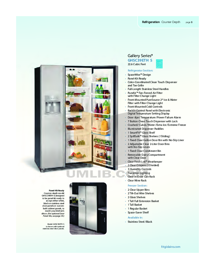 Frigidaire Refrigerator Owners Manual