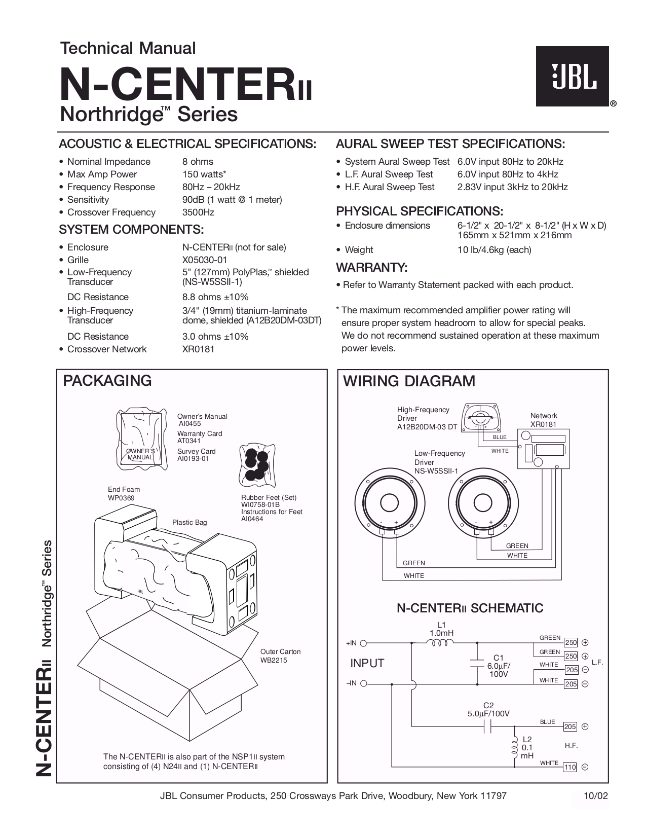 jbl northridge n center