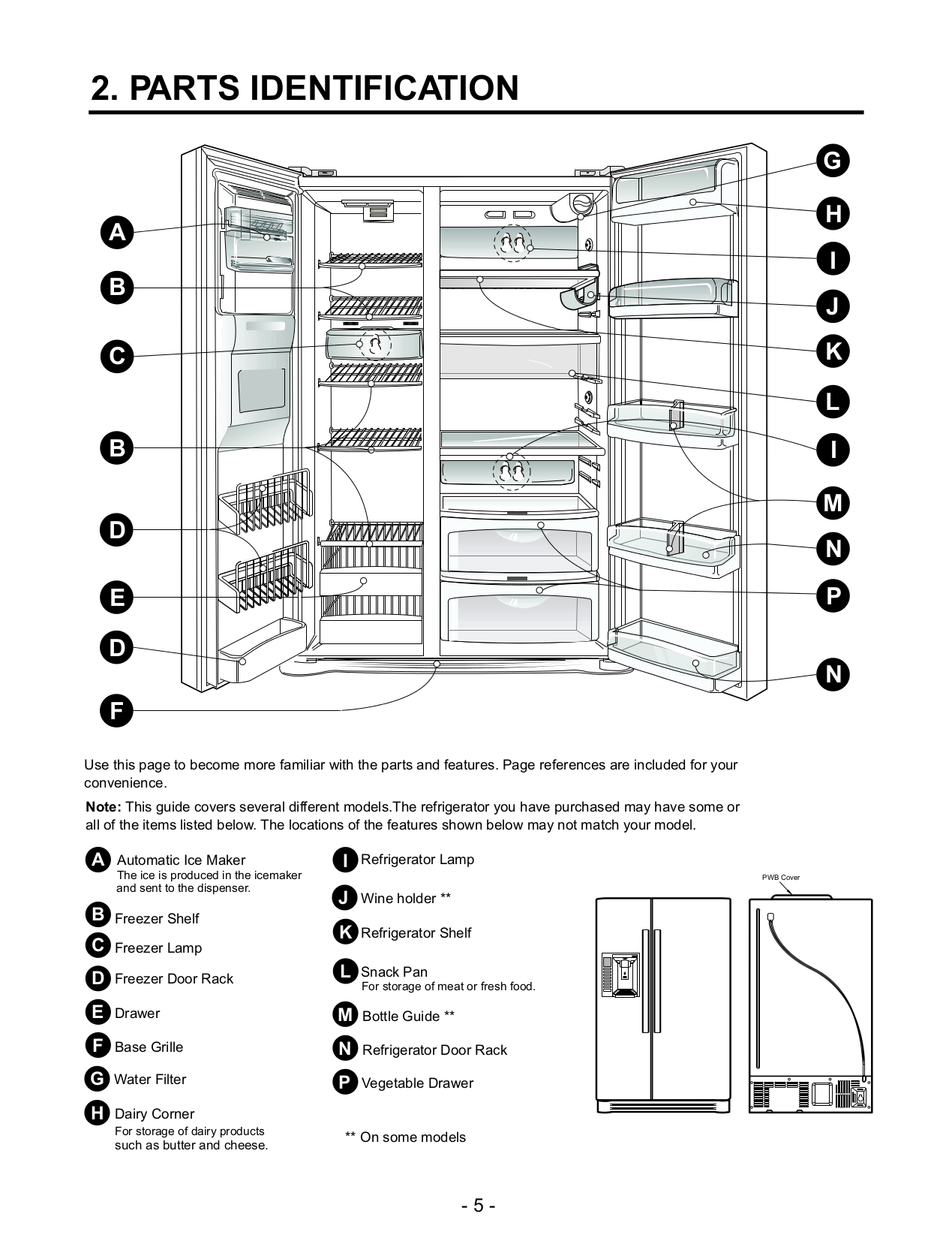 PDF manual for LG Refrigerator LSC27931ST