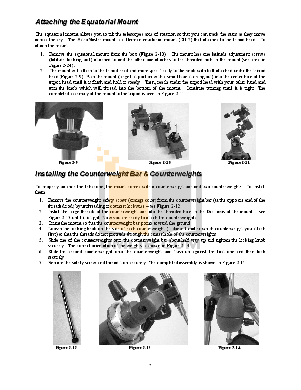 PDF manual for Celestron Telescope AstroMaster 114AZ