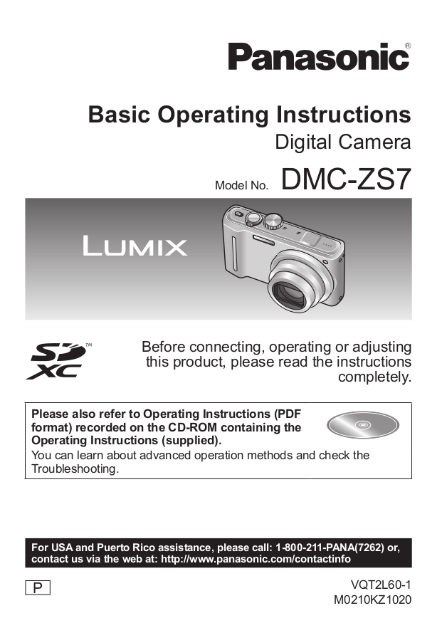 Download free pdf for Panasonic Lumix DMCLZ5 Digital Camera manual