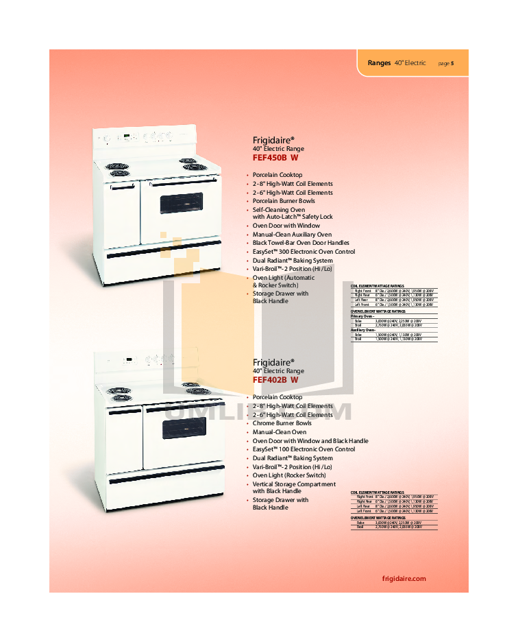 Frigidaire Over The Range Microwave Manual