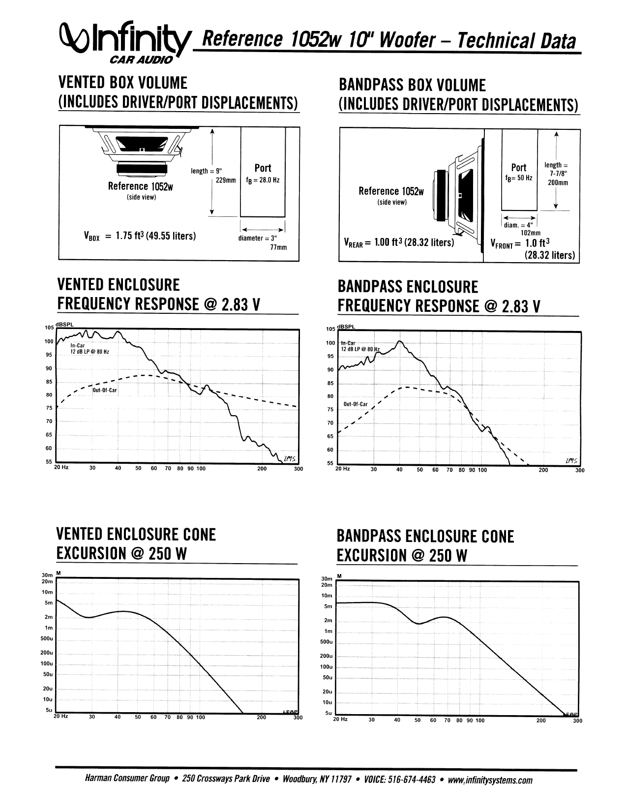 infinity reference 1250w