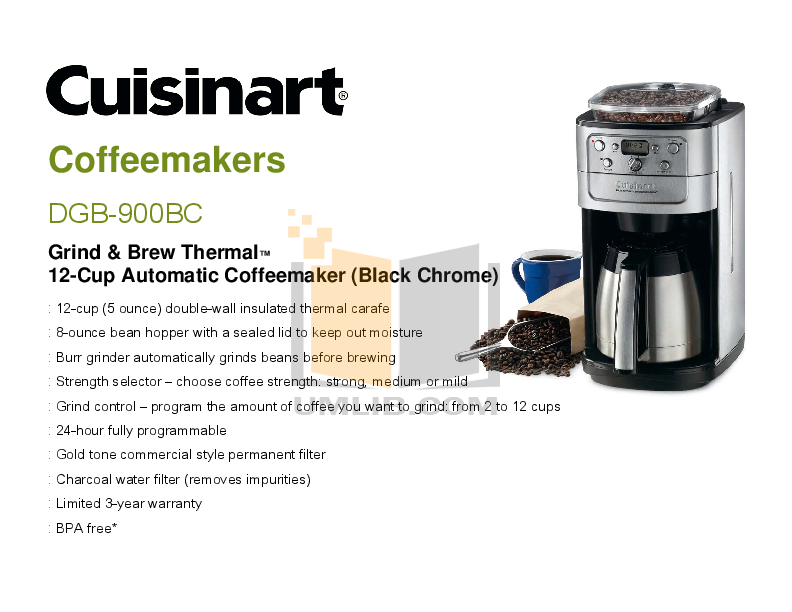 Cuisinart Coffee Maker User Manual