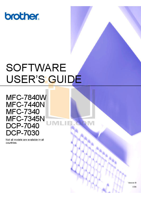 Download free pdf for Brother MFC7345N Multifunction Printer manual