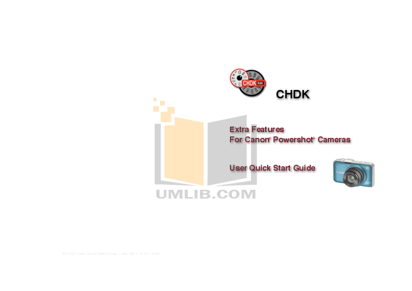 PDF manual for Canon Digital Camera Powershot SD1000