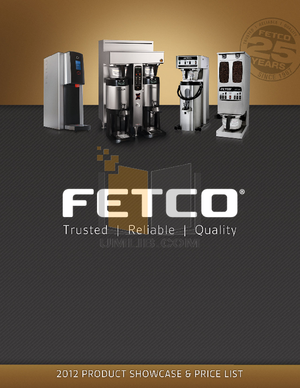 Download free pdf for Fetco TBS21A Coffee Maker manual
