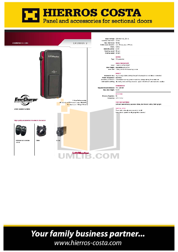 PDF manual for Chamberlain Other 5100 Garage Door Openers