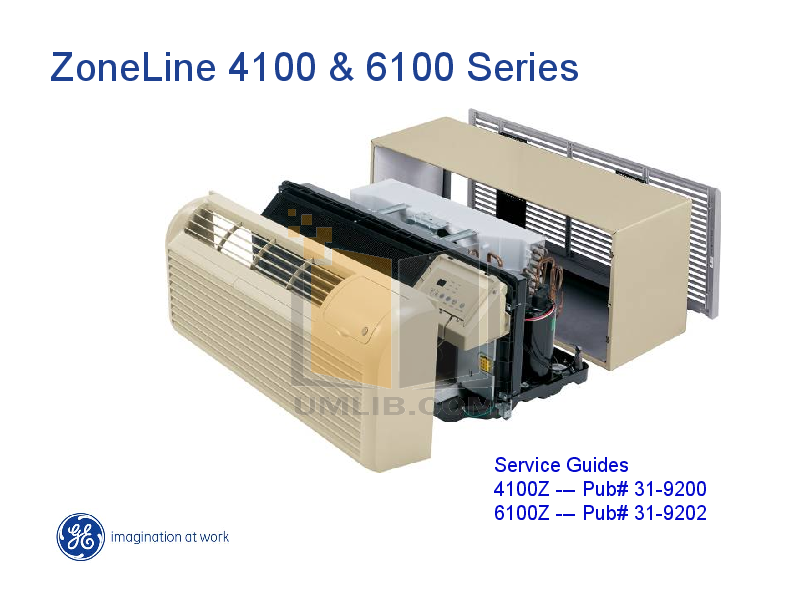 PDF manual for GE Air Conditioner Zoneline AZ41E09DAB