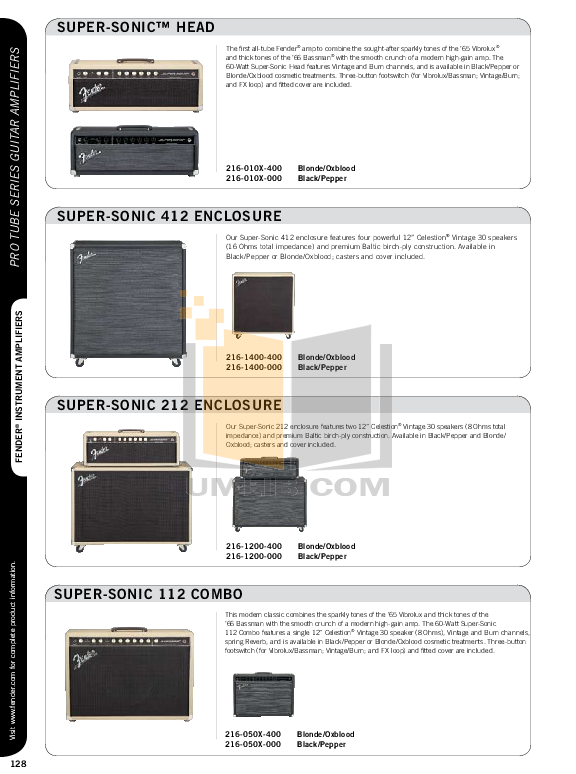 PDF manual for Fender Amp Hot Rod Deluxe