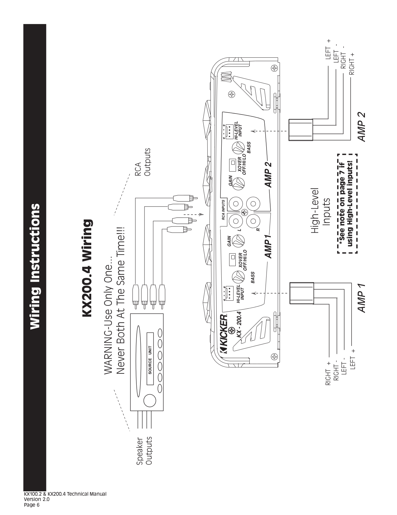 PDF manual for Kicker Car Amplifier KX150.2