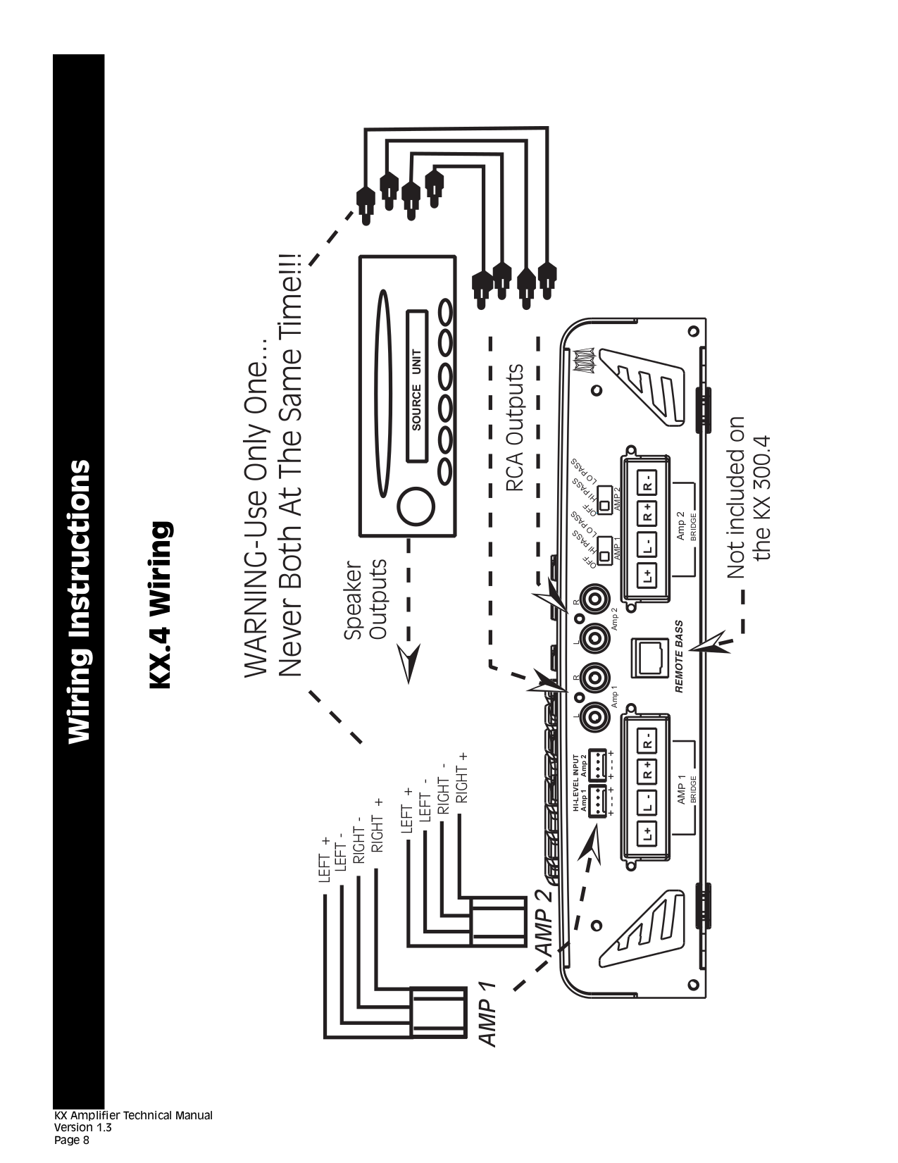 PDF manual for Kicker Car Amplifier KX150.2