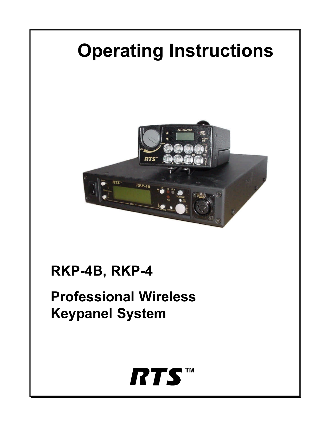 pdf for Telex Other RKP-4 Intercom System manual