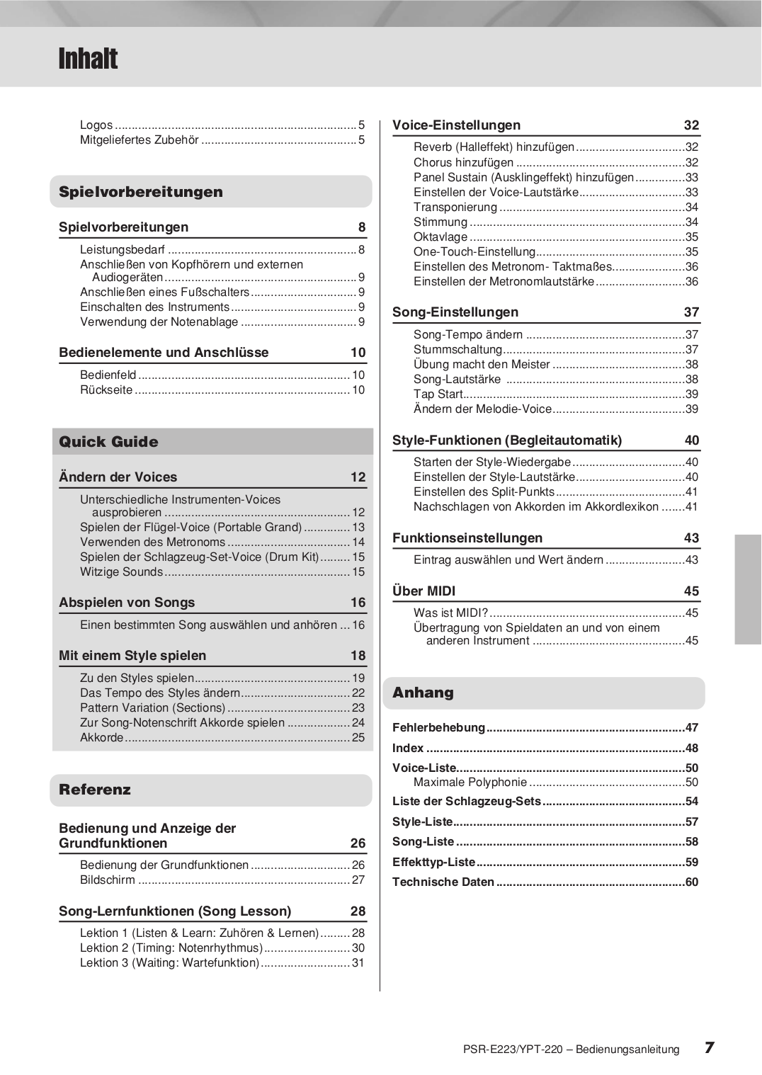 Pdf Manual For Yamaha Music Keyboard Ypt-220