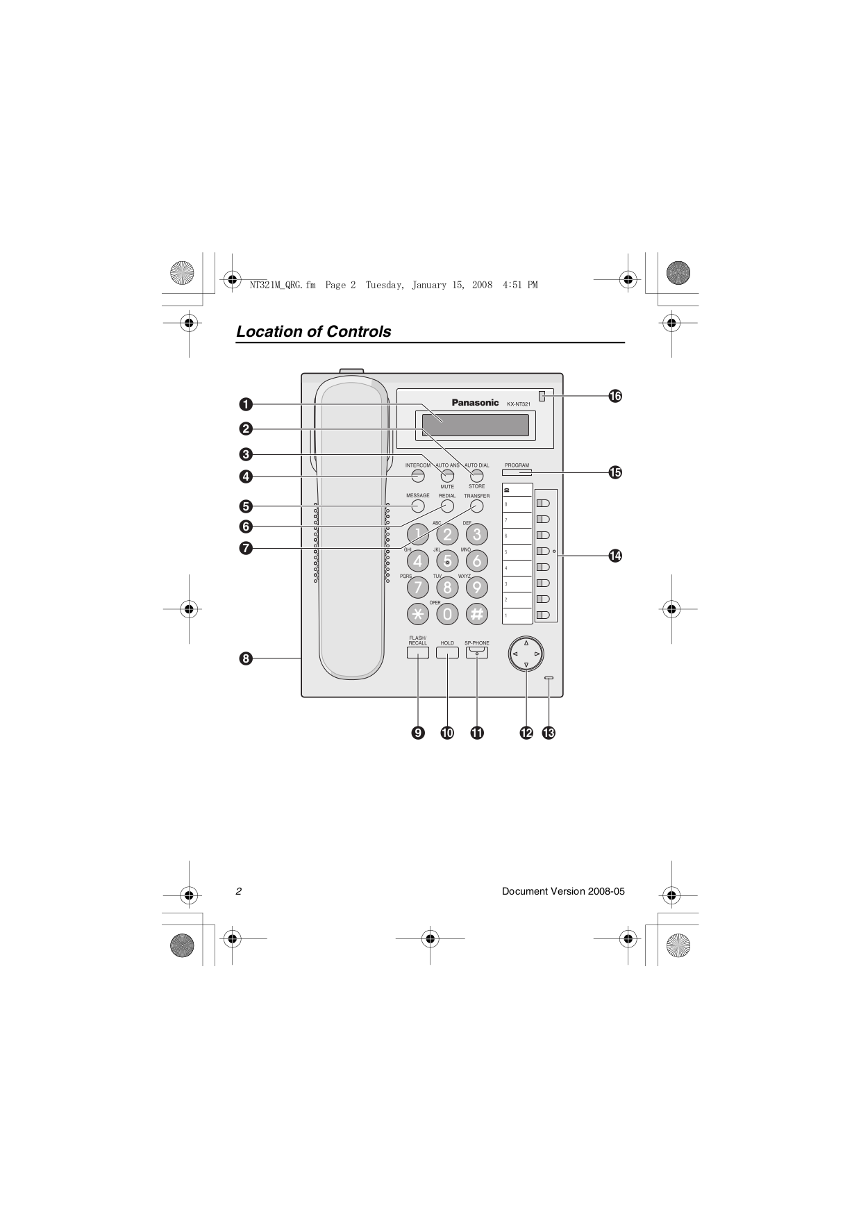 Настройка телефона panasonic kx nt321