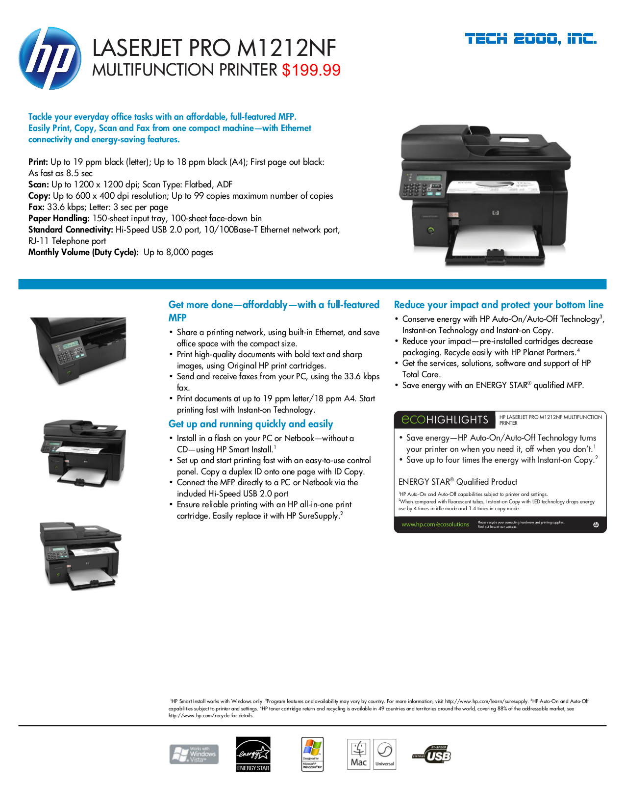 Download free pdf for HP Laserjet,Color Laserjet M1217nfw Multifunction