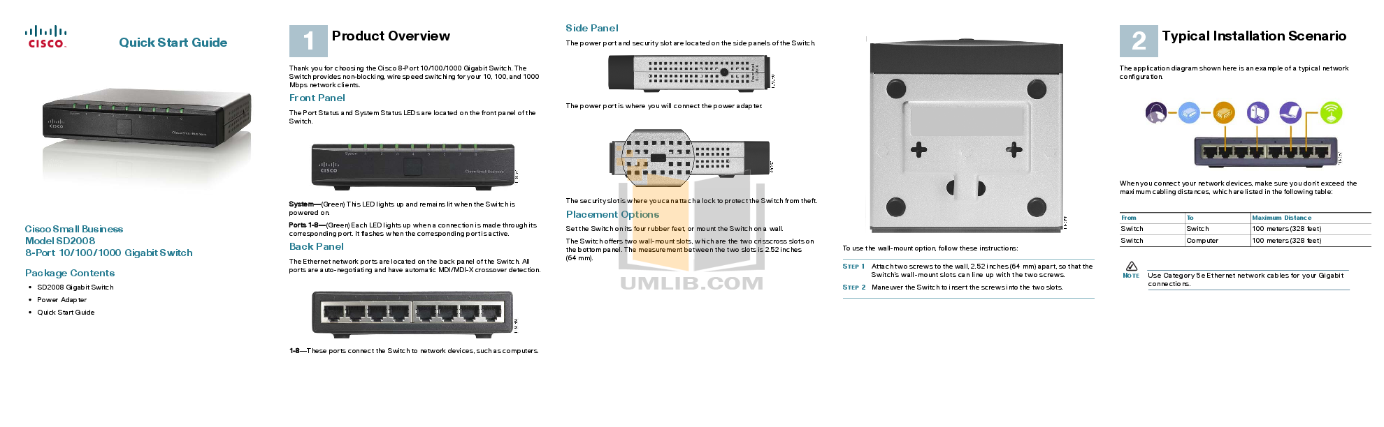 PDF manual for Cisco Switch SD2008