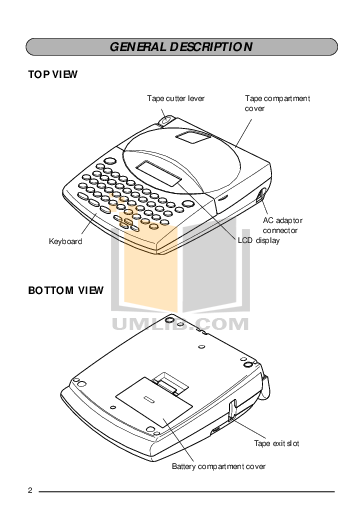 PDF manual for Brother Printer PT-1880