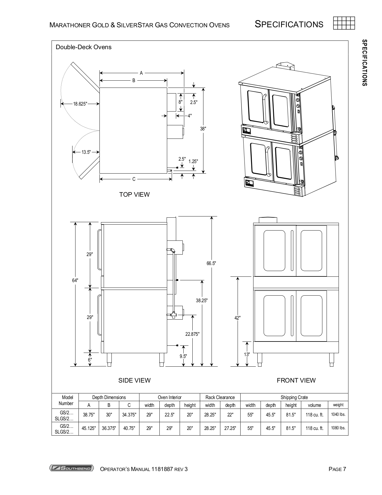 PDF manual for Southbend Oven SLGB-22SC