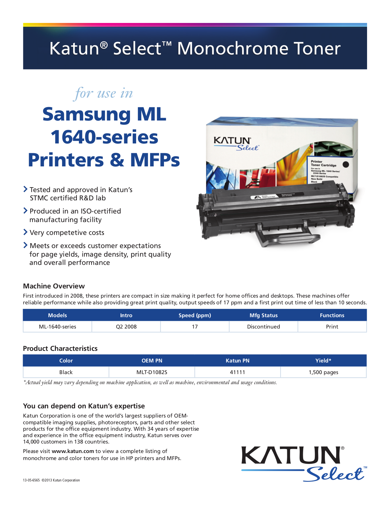 Download free pdf for Samsung ML1640 Printer manual