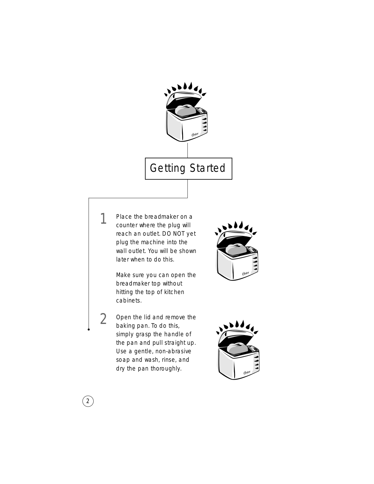PDF manual for Oster Bread Maker 5843