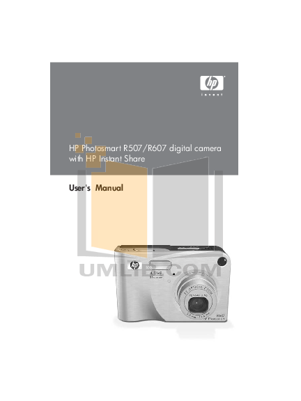 pdf for HP Digital Camera Photosmart 210 manual