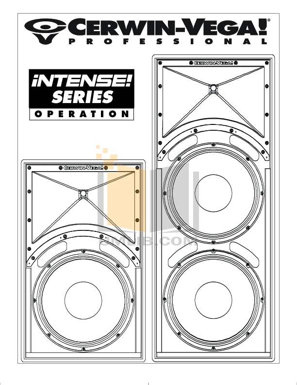Download free pdf for Cerwin-Vega INT-252 Speaker manual