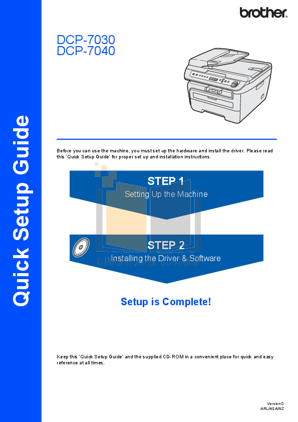 Download Free Pdf For Brother Dcp 7040 Multifunction Printer Manual