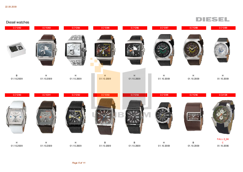 PDF manual for Diesel Watch DZ1091