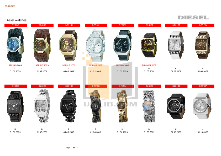 PDF manual for Diesel Watch DZ1091