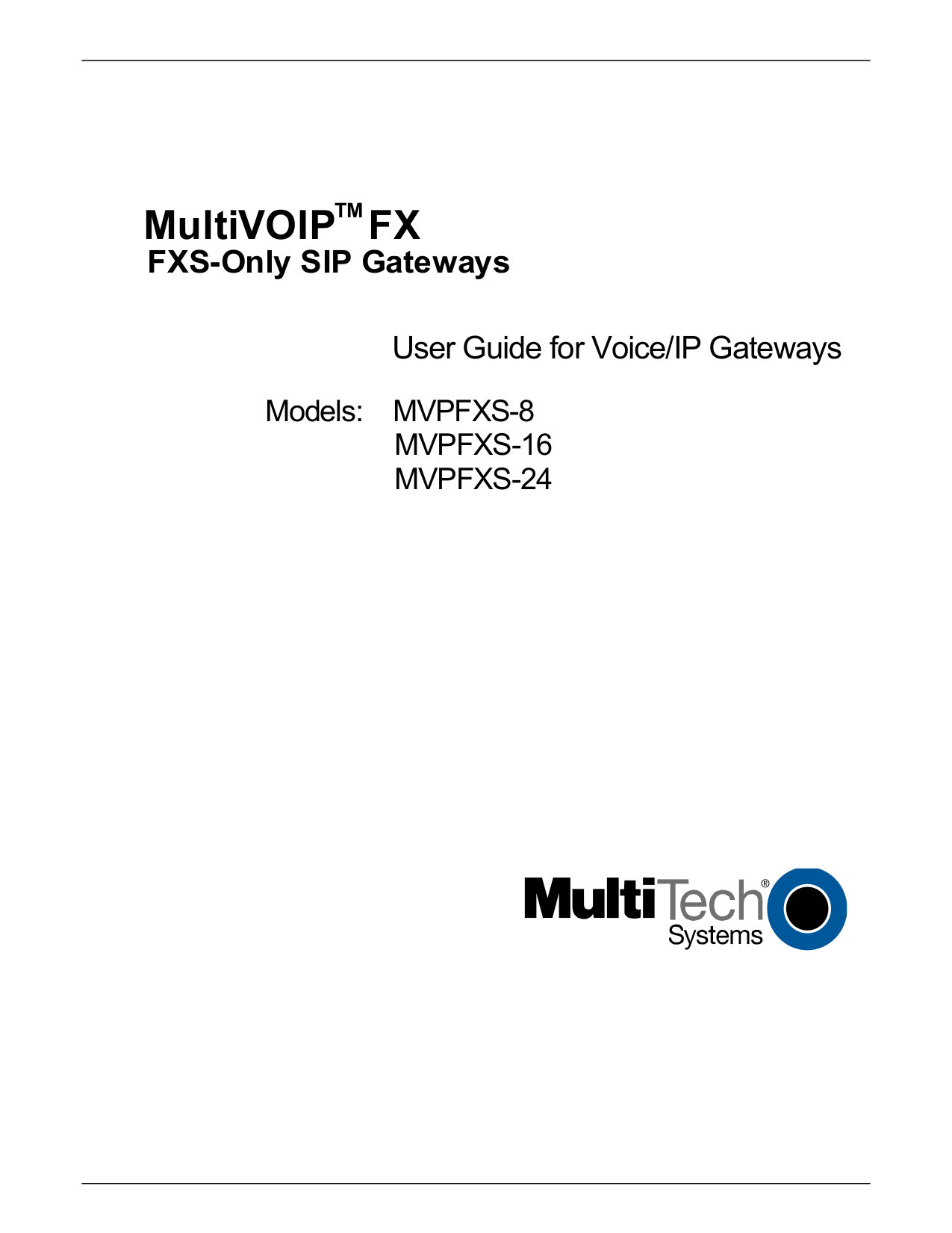 Download free pdf for Multi-Tech MultiVOIP MVP130-FXS Analog Adapter