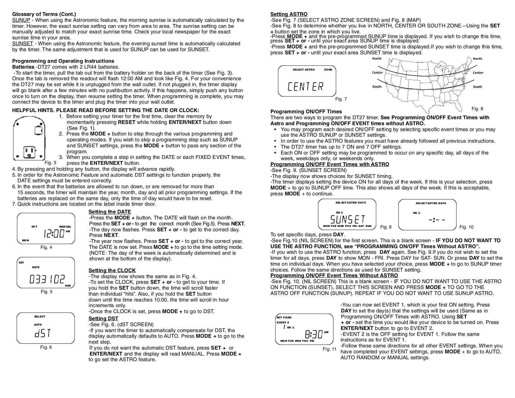 PDF manual for Intermatic Other DT27 Timers