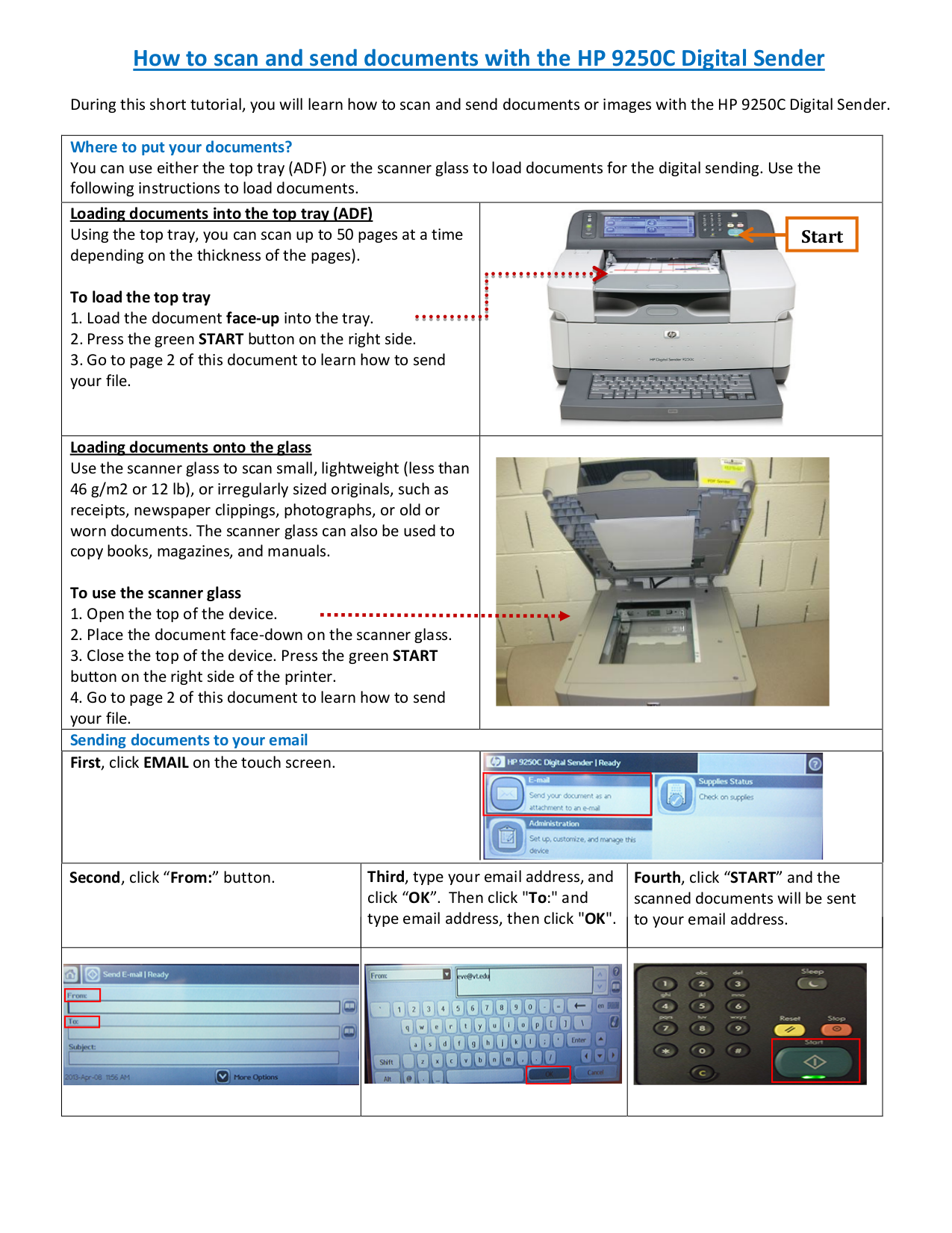 Hp 9250c digital sender настройка