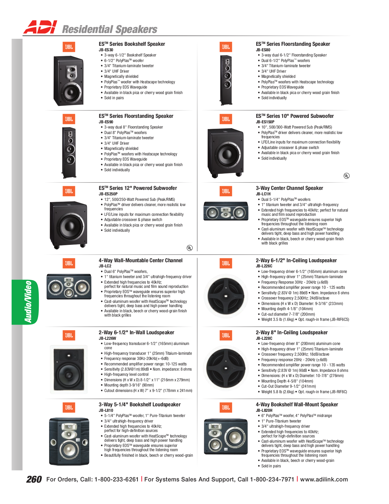 PDF manual for JBL Speaker Studio L880