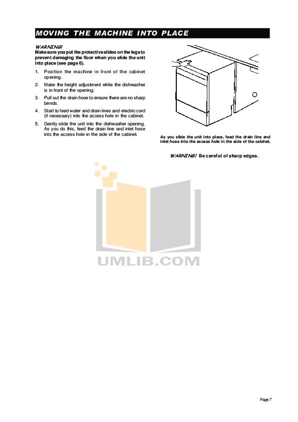 PDF manual for Asko Dishwasher D3120