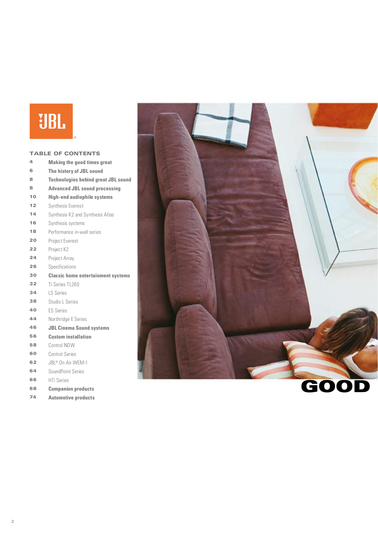 PDF manual for JBL Subwoofer ES250P