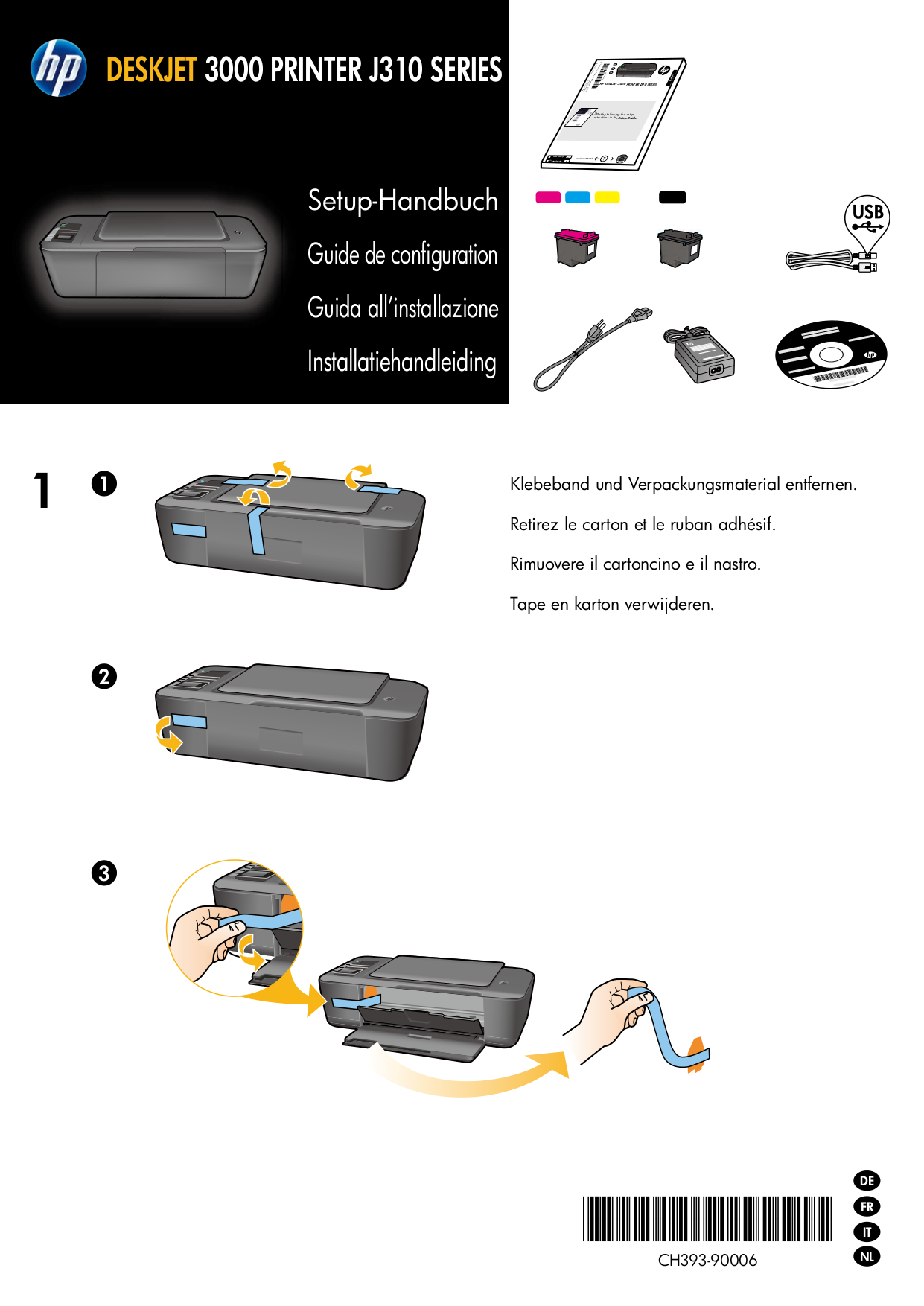 PDF manual for HP Printer Deskjet 3000