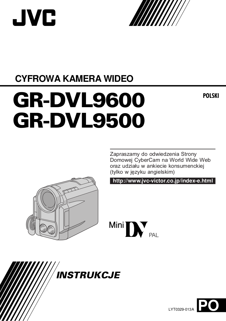 Download free pdf for JVC GRDVL9500 Camcorders manual