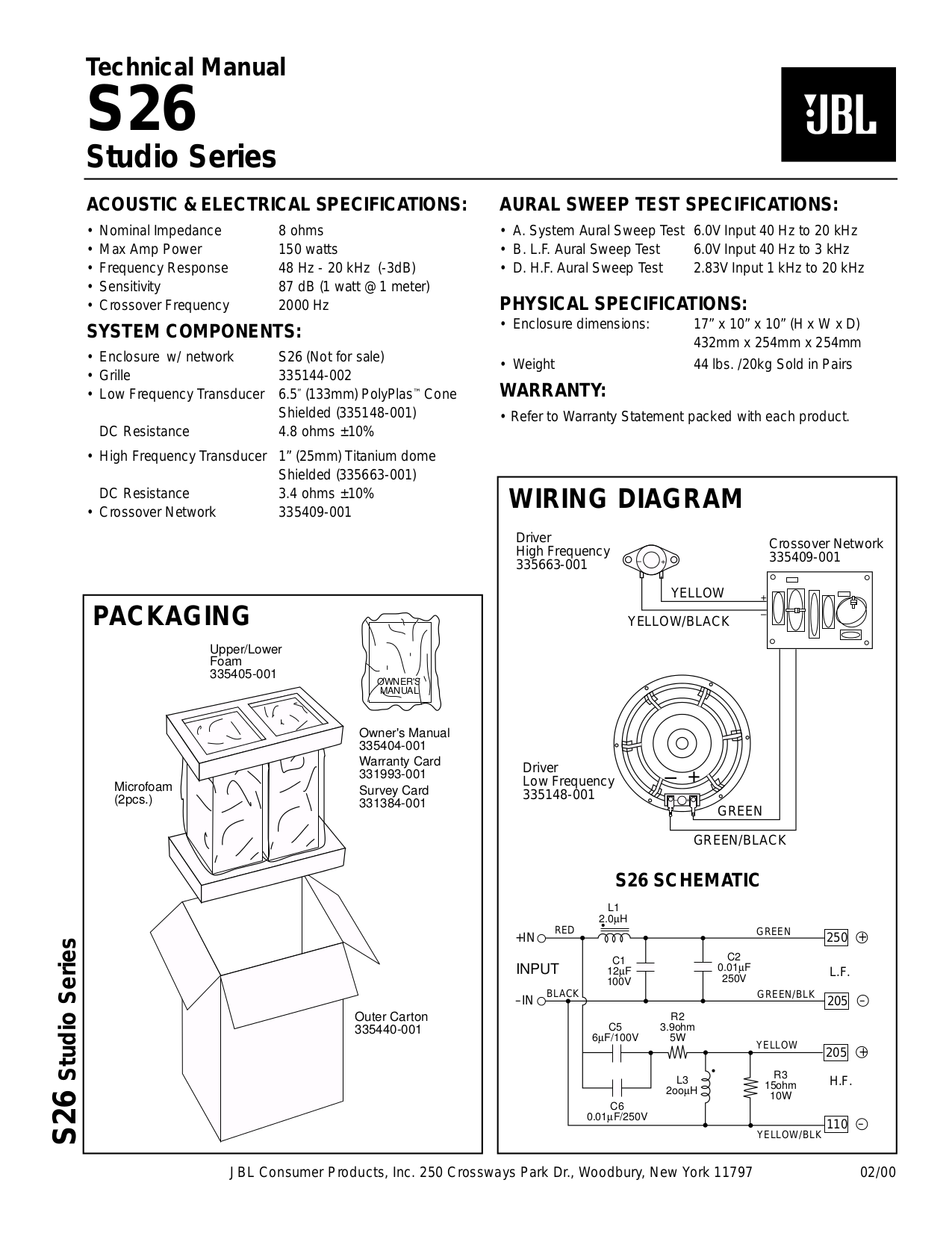 Jbl 4345 чертеж