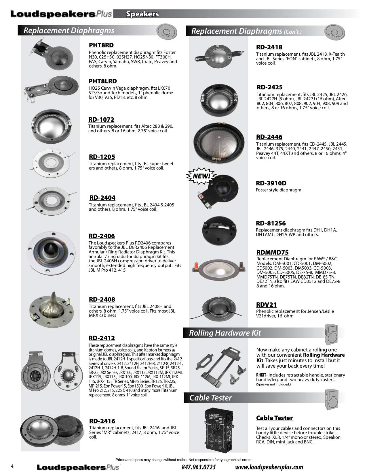PDF manual for JBL Speaker MR38