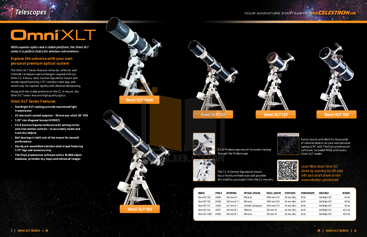 PDF manual for Celestron Telescope C8NGT