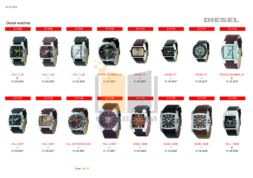 Download free pdf for Diesel DZ1123 Watch manual