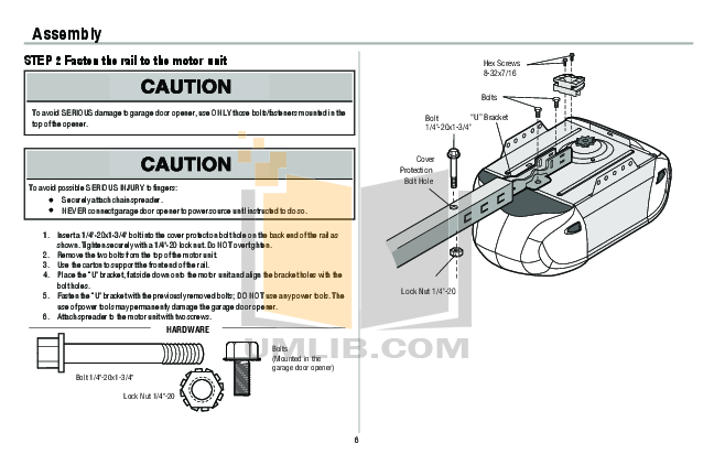 PDF manual for Chamberlain Other Power Drive HD200D Garage Door Openers
