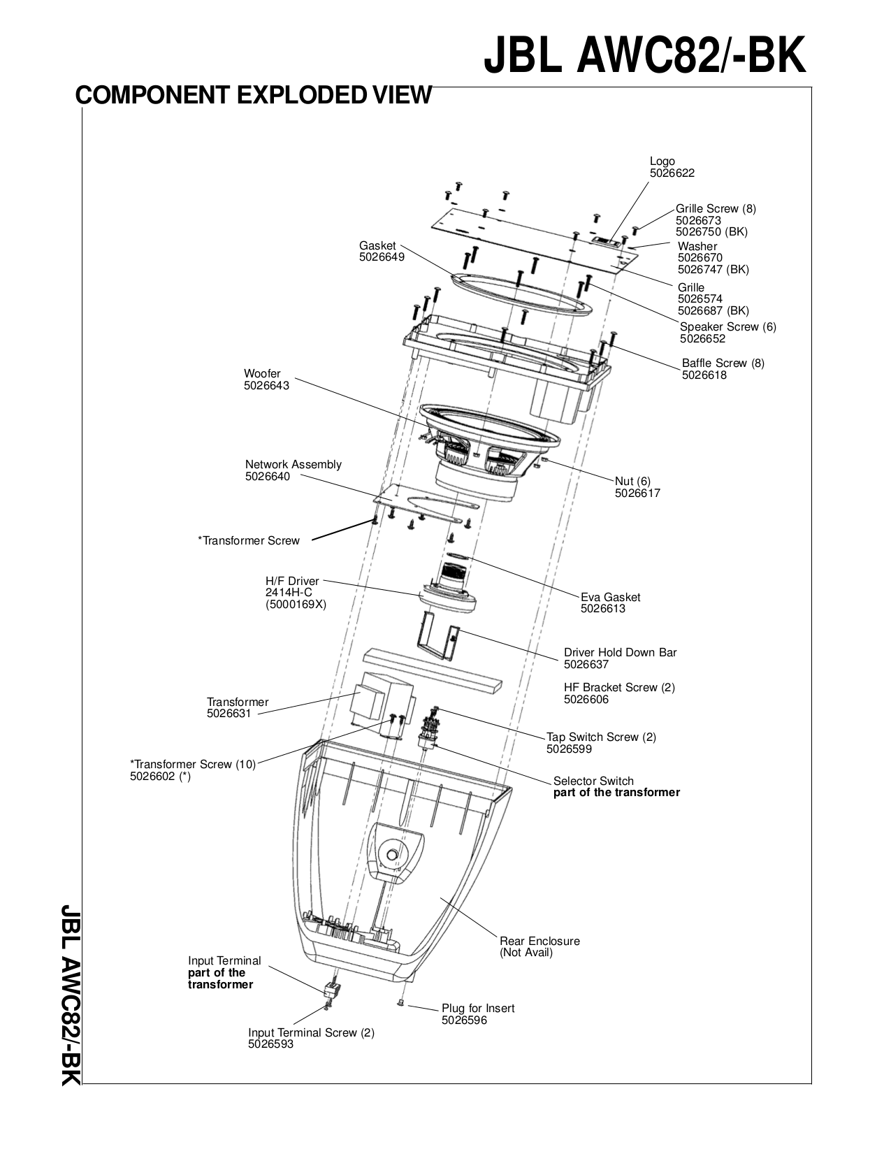 PDF manual for JBL Speaker JBL82