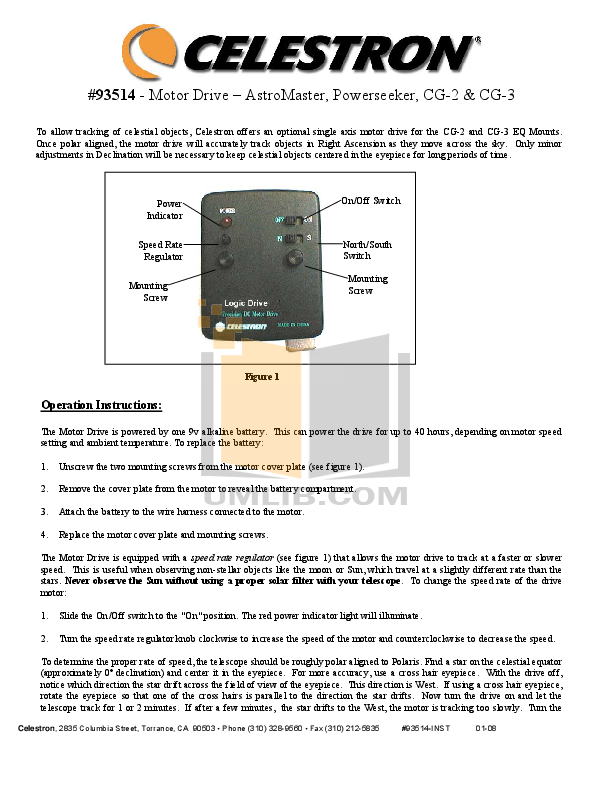 Download free pdf for Celestron AstroMaster 114EQ Telescope manual