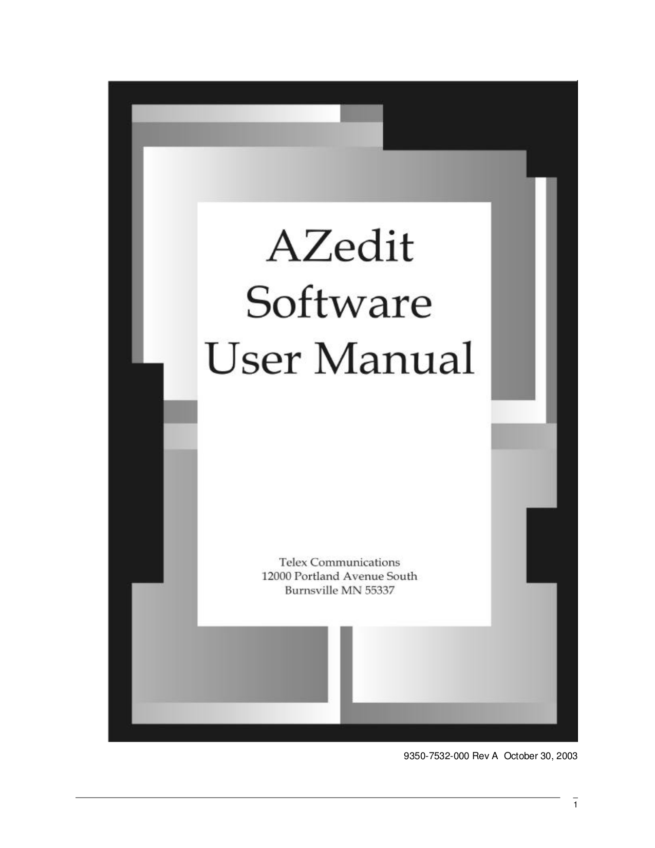 pdf for Telex Other AIO-8 Software manual