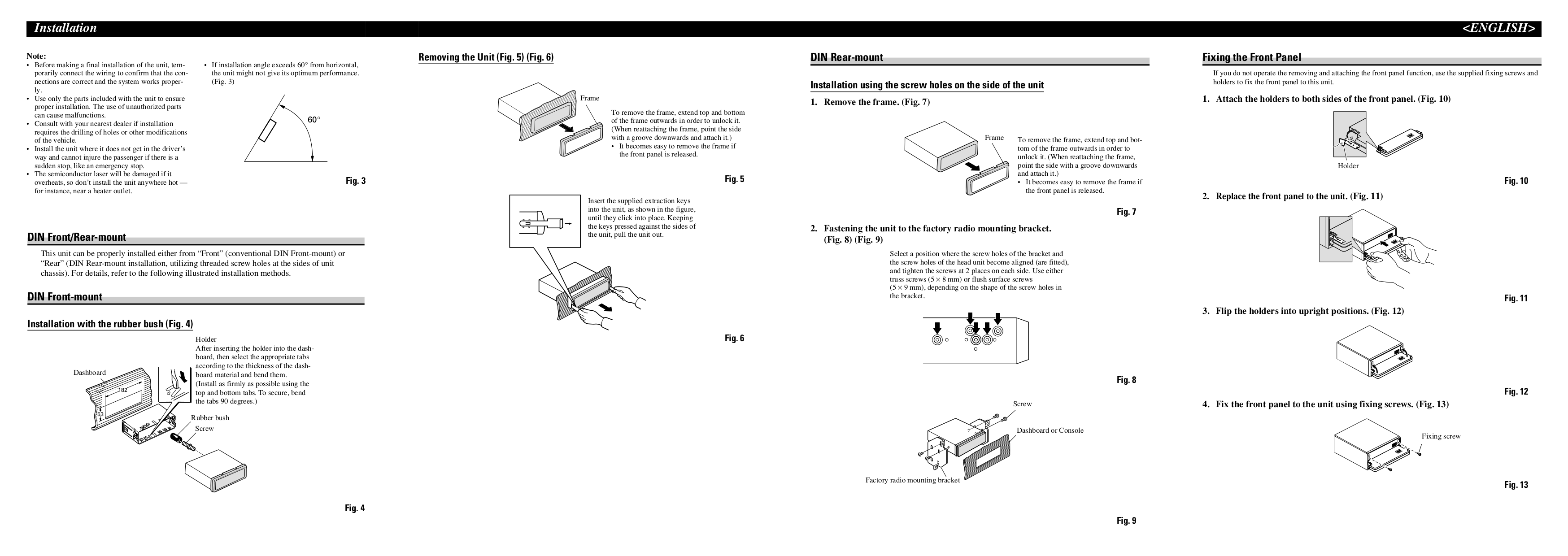 PDF manual for Pioneer Car Receiver DEH-P4700MP