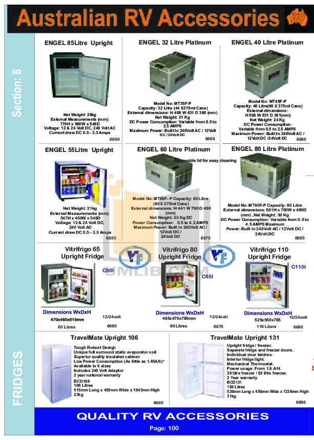 PDF manual for Engel Freezer MT45F-S